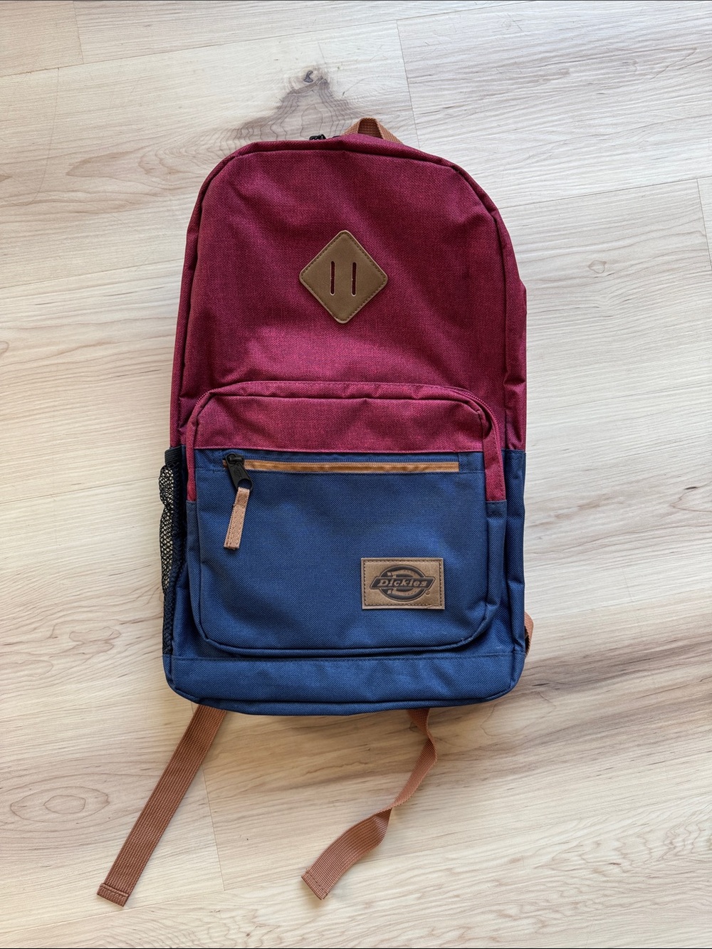 Dickies Two-Tone Burgundy and Navy Backpack